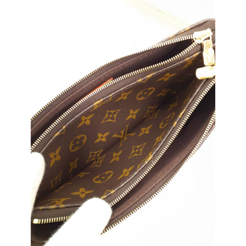 Louis Vuitton Leather Liv Brown Bag Monogram Pochette - Picture 5 of 8